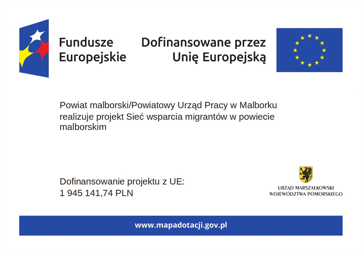 Tablica informacyjna programu 