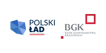 Logotyp programu Polski Ład i Banku Gospodarstwa Krajowego