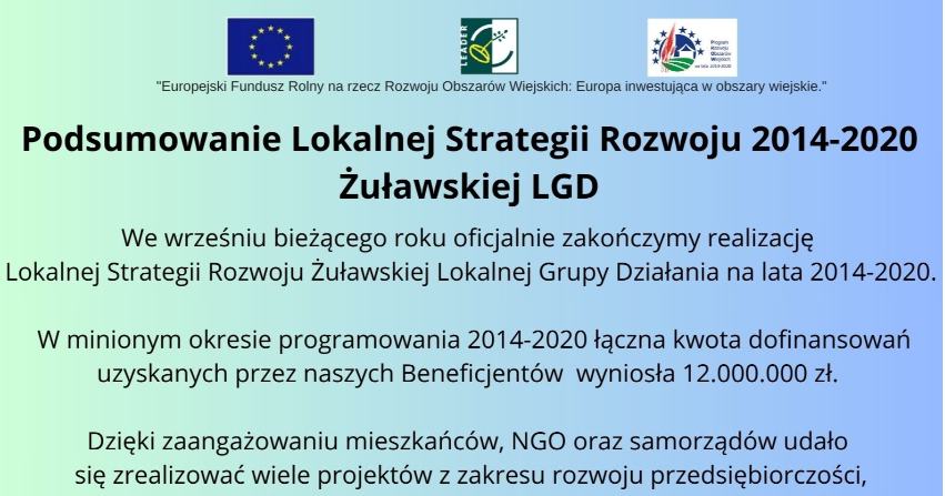 Informacja podsumowująca Lokalną Strategię Rozwoju