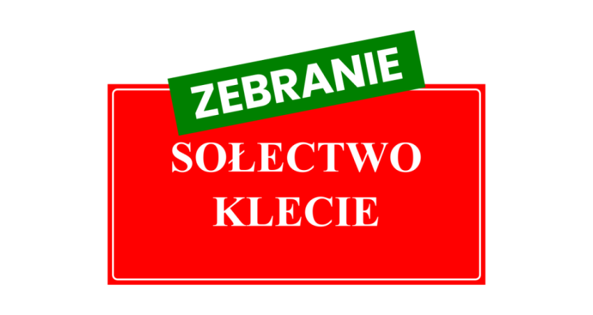 Zebranie w Sołectwo Klecie