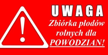 Zbiórka płodów rolnych dla powodzian