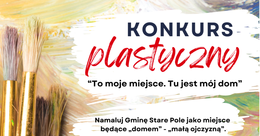 Plakat informujący o konkursie plastycznym