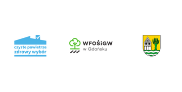 Logotypy związane z dofinansowaniem z programu "Czyste Powietrze"